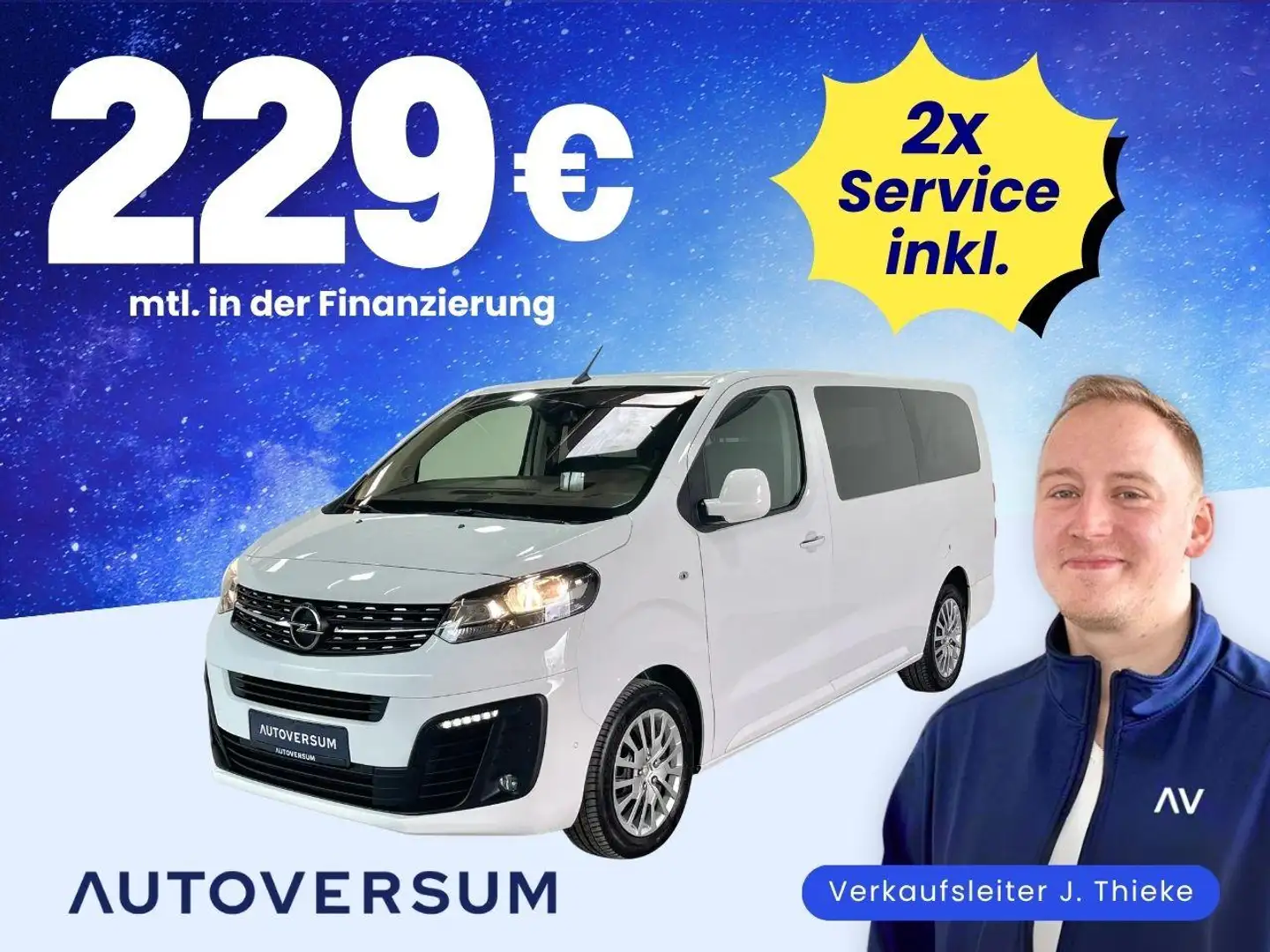Opel Zafira Life 2.0 Select L3 *HUD*KAM* Weiß - 1