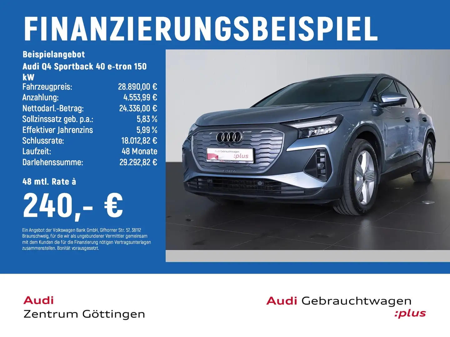 Audi e-tron 150 kW KOMFOT+KLIMA+SOUND Bleu - 2