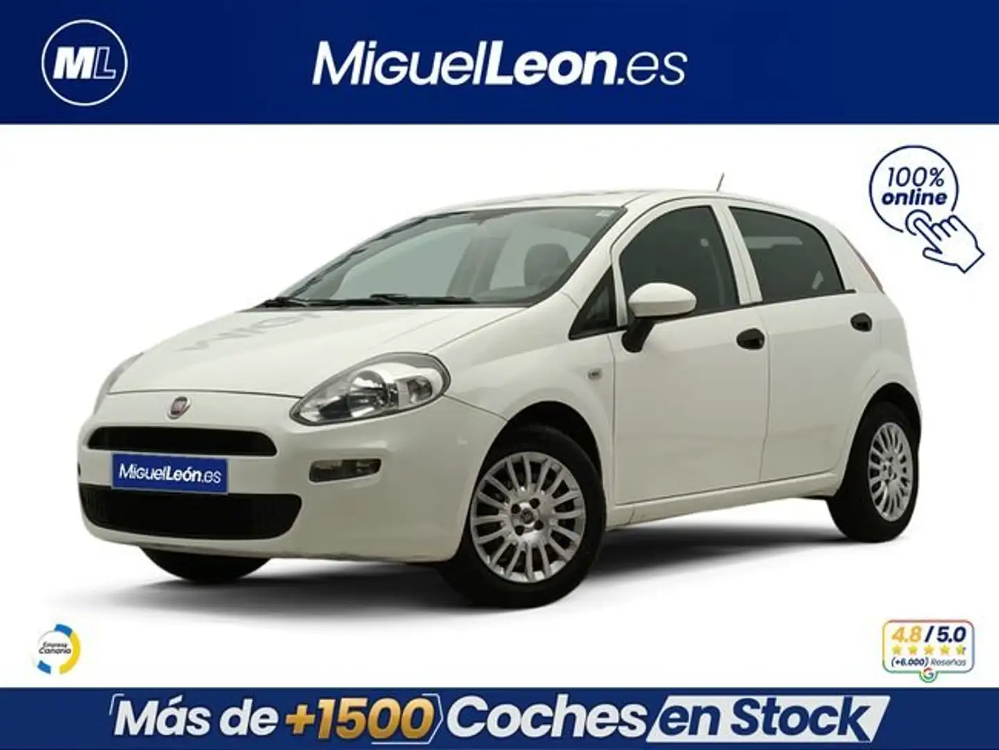 Fiat Punto 1.4 8v Pop 77 CV Gasolina S&S EU6 Blanco - 1