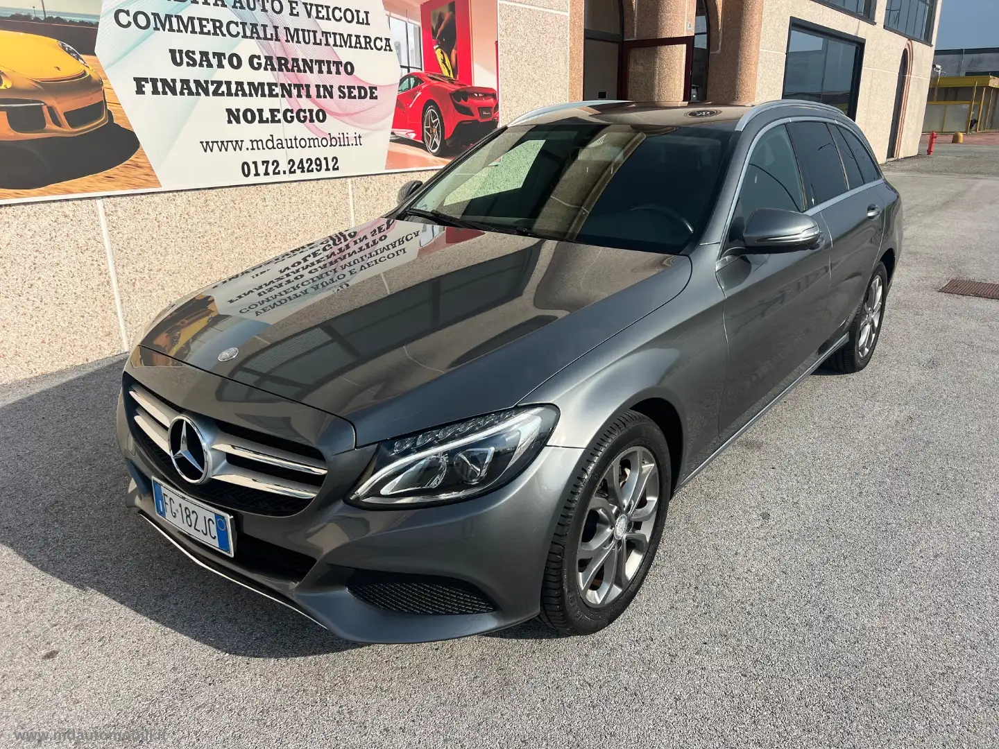 Mercedes-Benz C 220 C 220 d S.W. Auto Sport FARI LED RESTYLING Grijs - 1