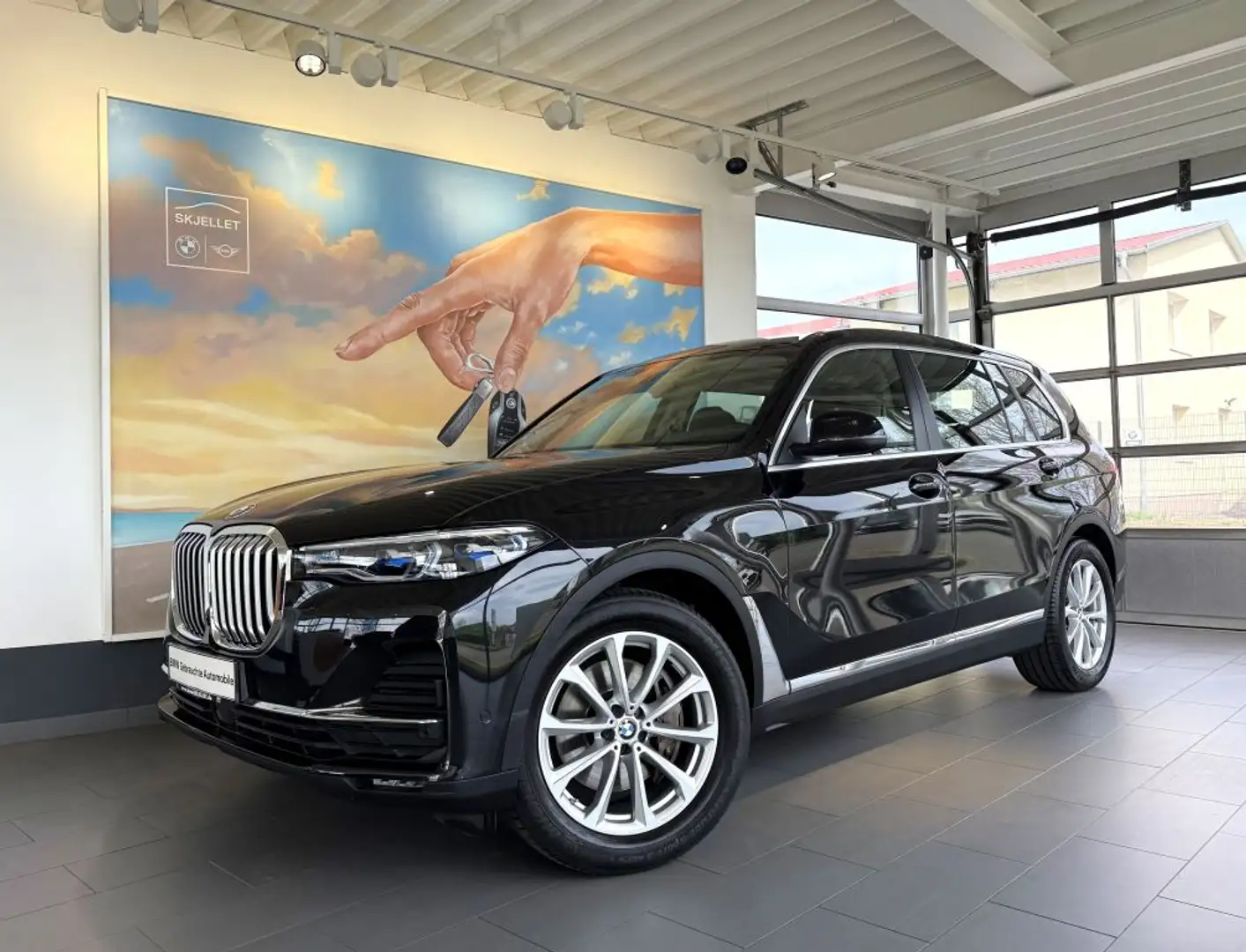 BMW X7 xDr40i 7-SITZE PANO+SKY+ACC+HUD+LASER+KOMF+AL Fekete - 1