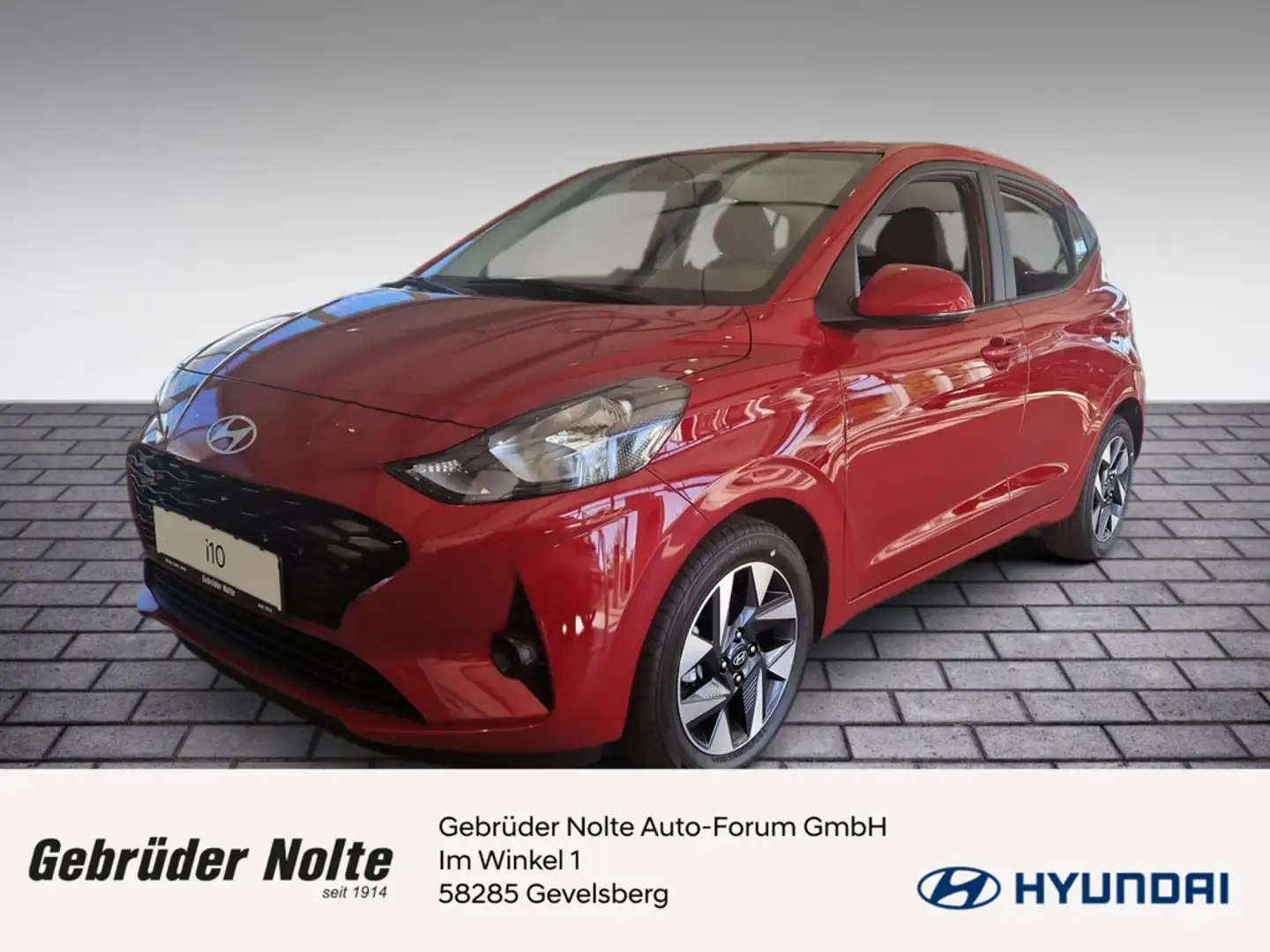 Hyundai i10 1.2 Benzin Trend SHZ KAMERA NAVI FACEL. Rot - 1
