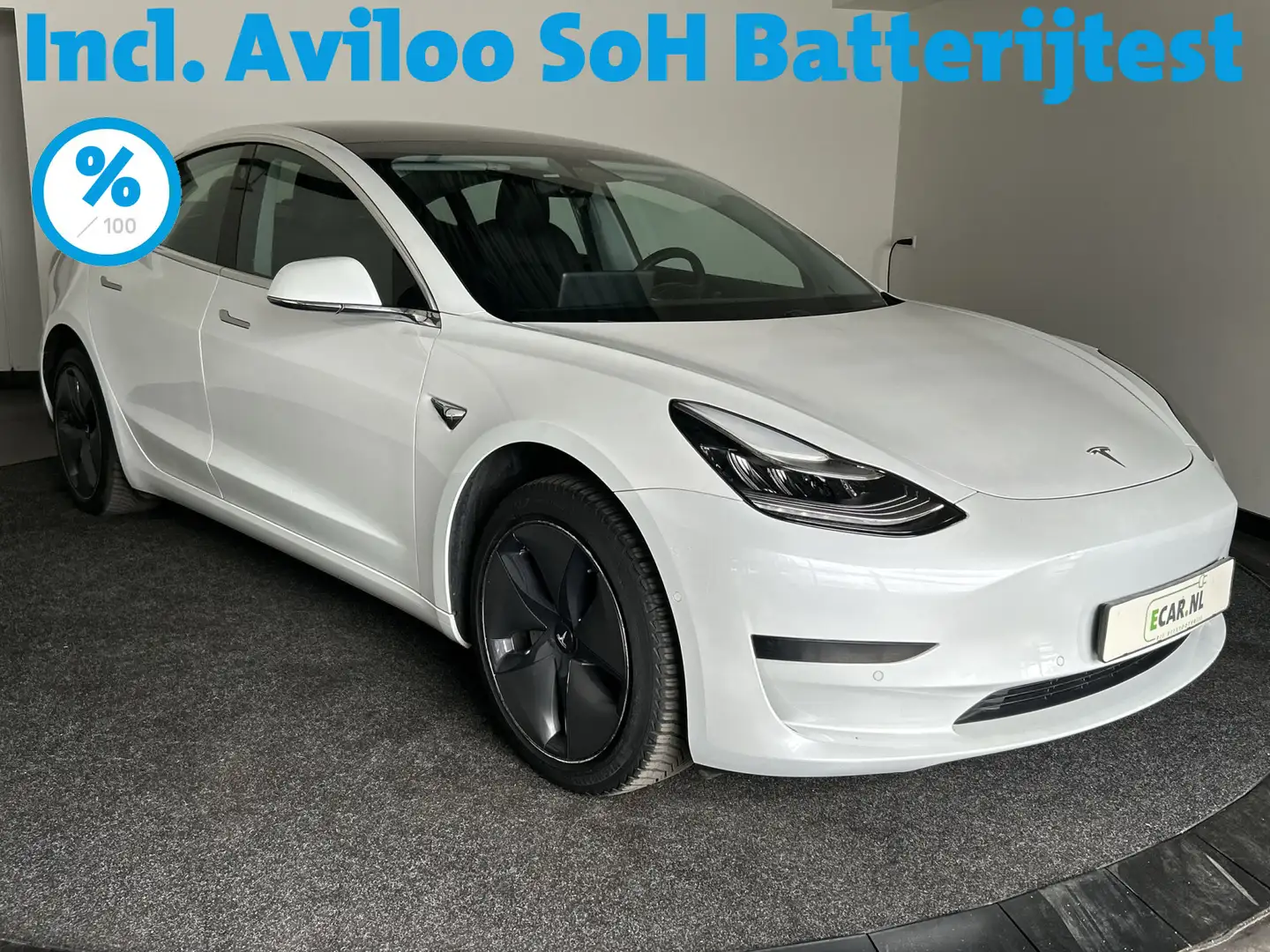 Tesla Model 3 Standard RWD Plus 60 kWh | Panoramadak |  | Soh (b Wit - 1
