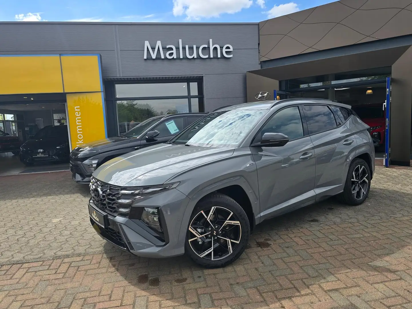 Hyundai TUCSON FL 7-DCT N LINE+AHZV abnehmbar+Sitz+Assistenz+ Grau - 1