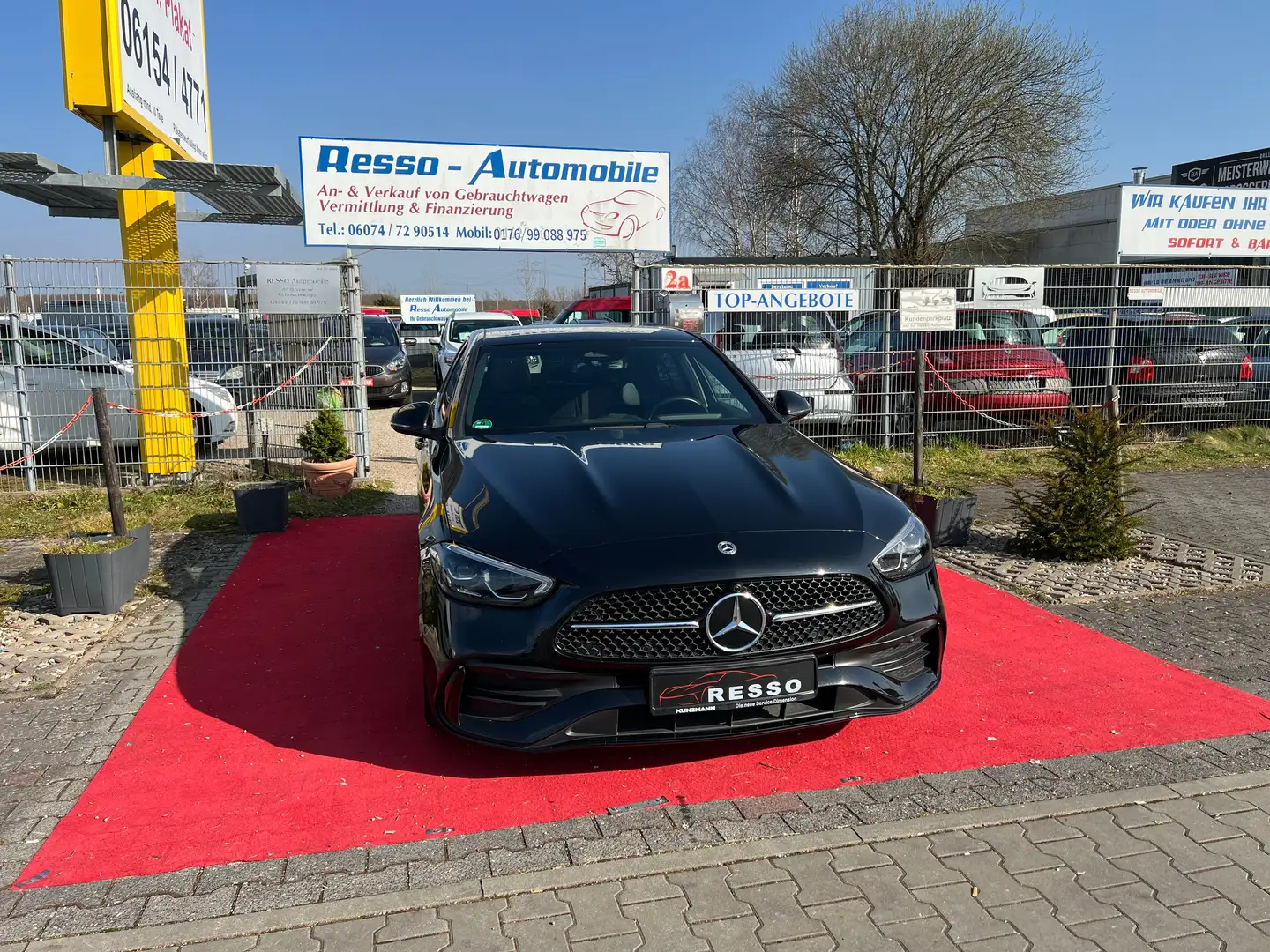 Mercedes-Benz C 220 C 220d *AMG LINE*PANORAMA*2-HAND*GARANTIE*HU:03-27 Noir - 1