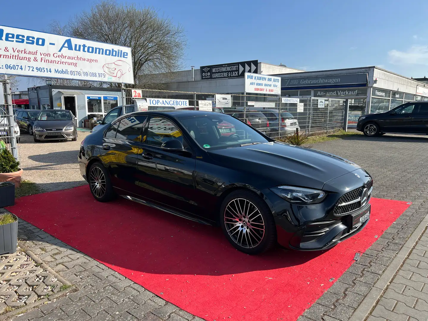Mercedes-Benz C 220 C 220d *AMG LINE*PANORAMA*2-HAND*GARANTIE*HU:03-27 Noir - 2