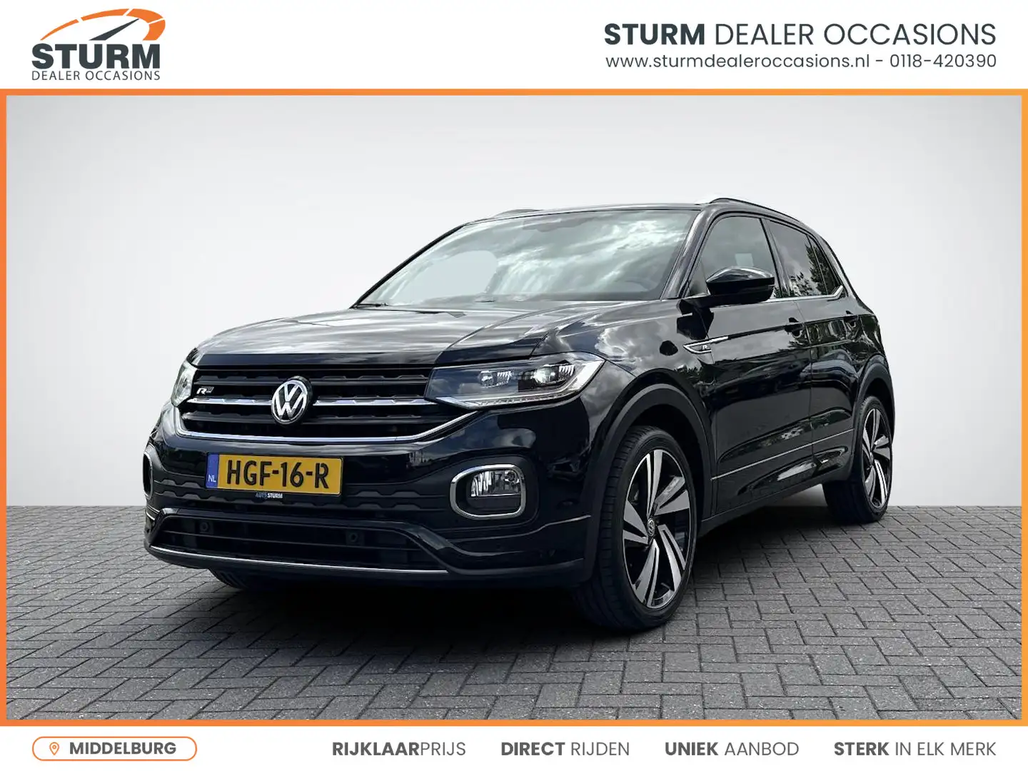 Volkswagen T-Cross 1.0 TSI Style Business R Zwart - 1