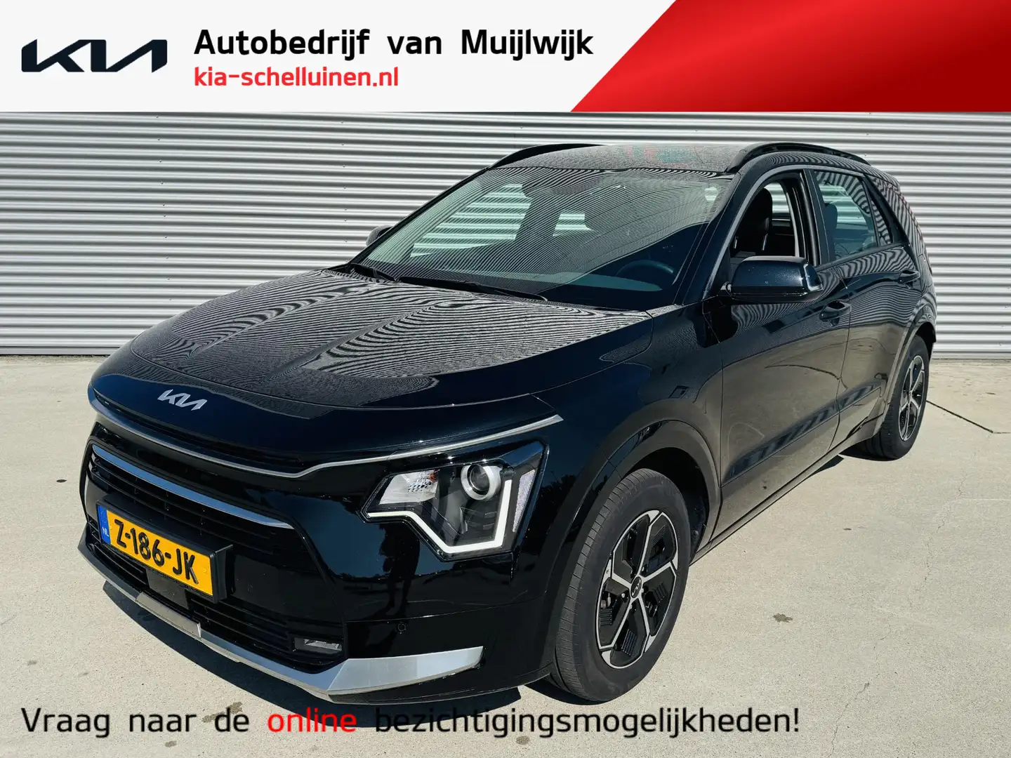 Kia Niro 1.6 GDi Hybrid DynamicLine Clima | Cruise | Navi | Zwart - 1