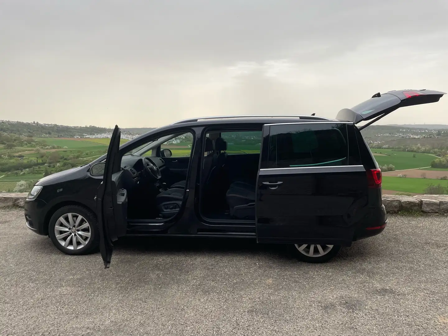 SEAT Alhambra FR-Line + AHK + Panorama Schiebedach Fekete - 2