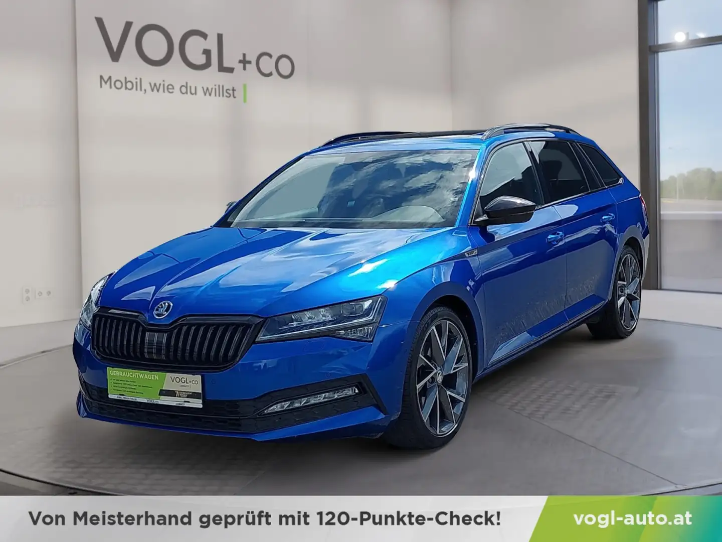 Skoda Superb Combi 1.5 TSI ACT Sportline Blau - 1