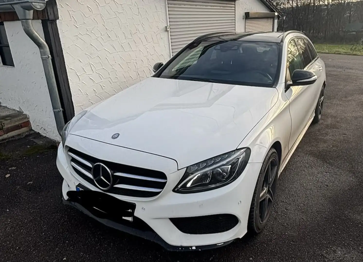 Mercedes-Benz C 250 (BlueTEC) d T 7G-TRONIC AMG Line Weiß - 1