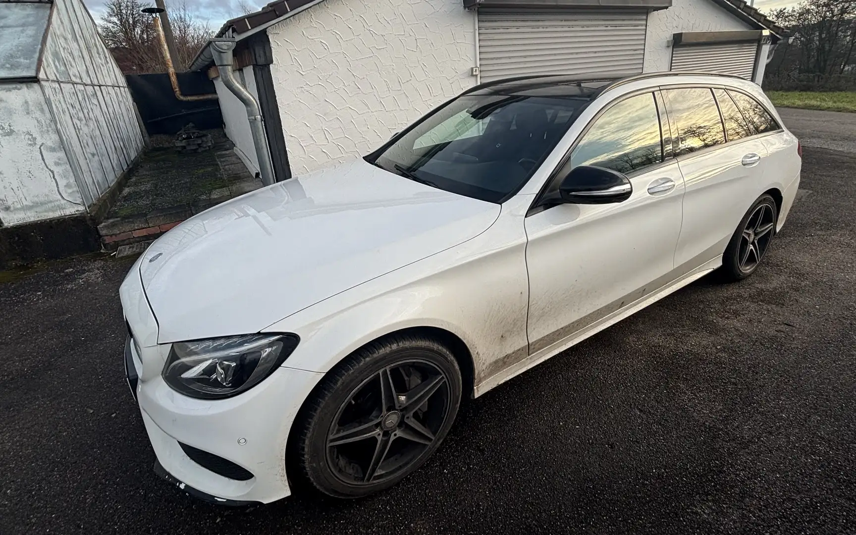 Mercedes-Benz C 250 (BlueTEC) d T 7G-TRONIC AMG Line Weiß - 2