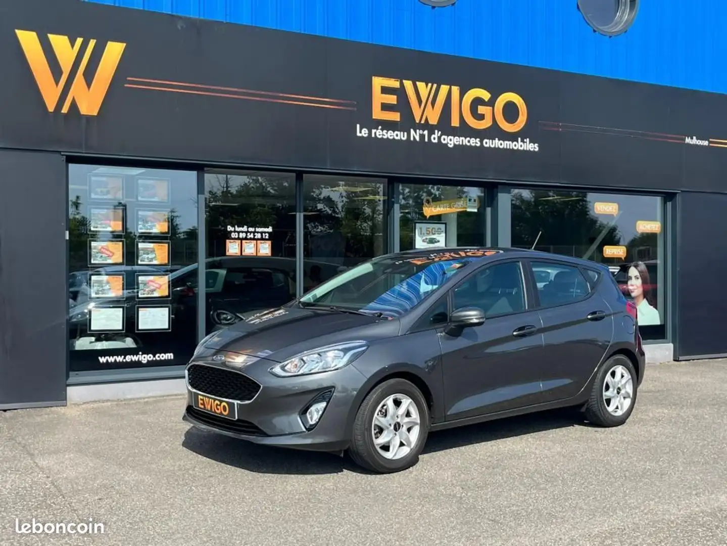 Ford Fiesta 1.0 ECOBOOST 100ch TREND ATTELAGE Gris - 1