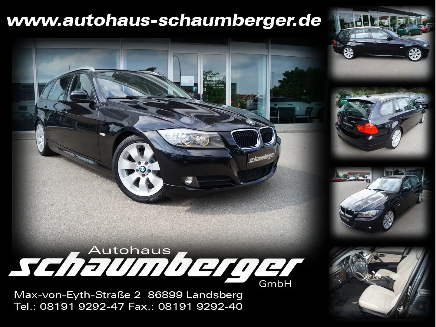 BMW 320 320i Tou. *Leder*Navi*Xenon*Panorama*2. Hd.* Nero - 1