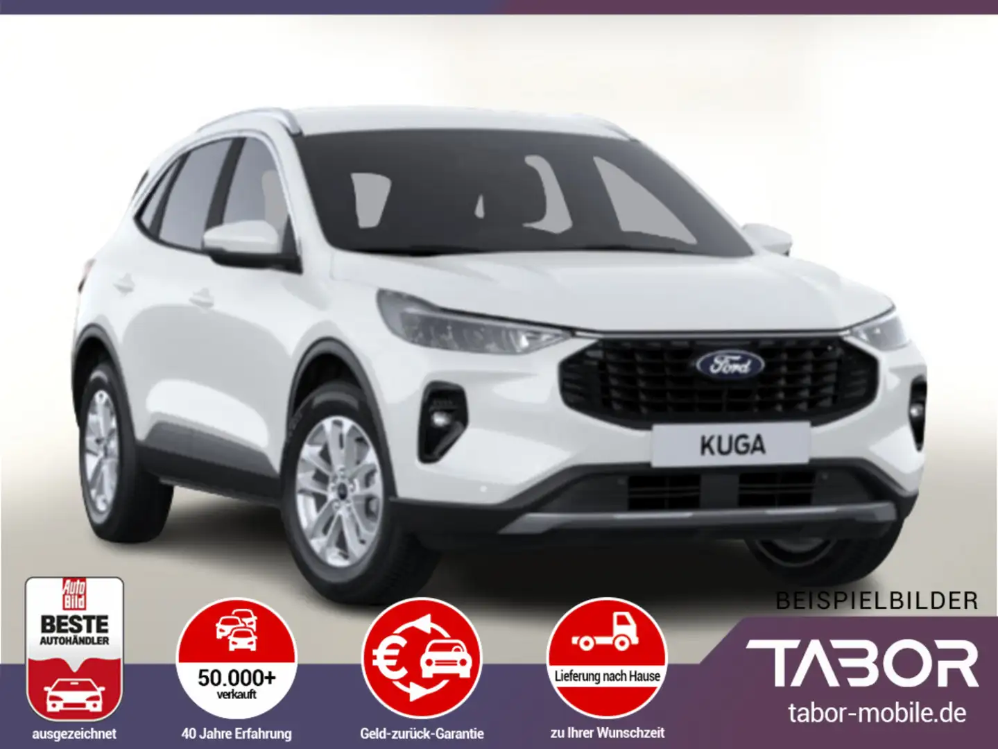 Ford Kuga 1.5 EB 186 Aut. Titanium LED SHZ Kam PDC Weiß - 1