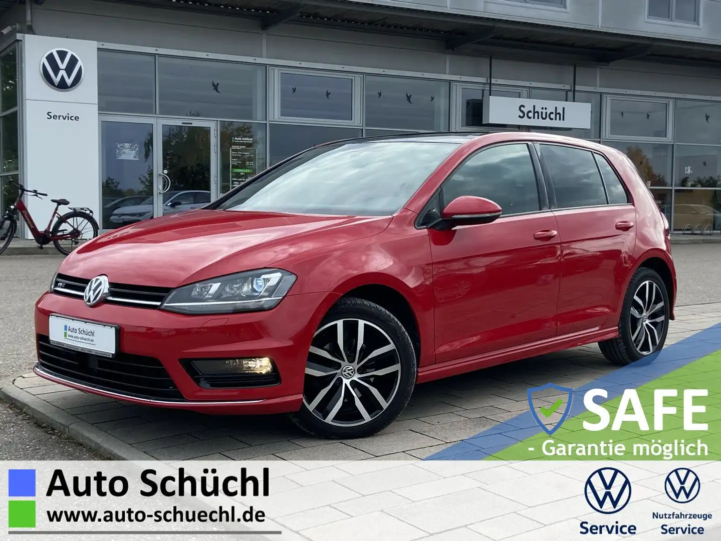 Volkswagen Golf 2.0 TDI DSG HIGHLINE R-LINE 5-Türer 17"+NA Rouge - 1