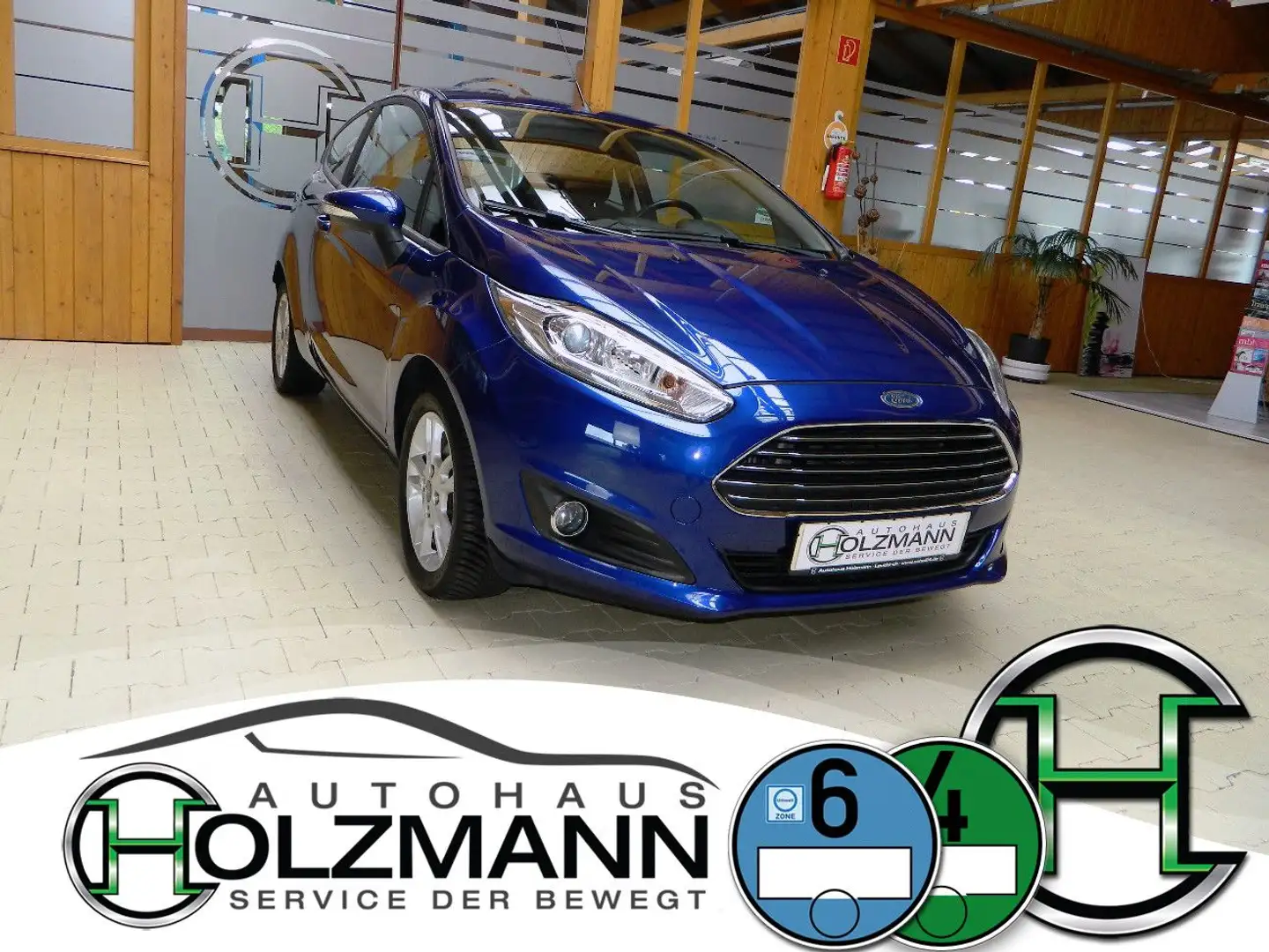 Ford Fiesta 1.0 EcoBoost Sync Edition/Klima/Bluetooth Bleu - 2