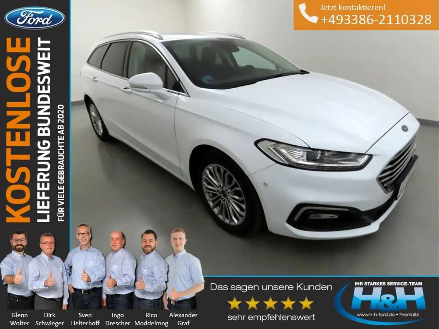 Ford Mondeo Turnier 2.0 EcoBlue Aut. Titanium LED+ACC Bílá - 1