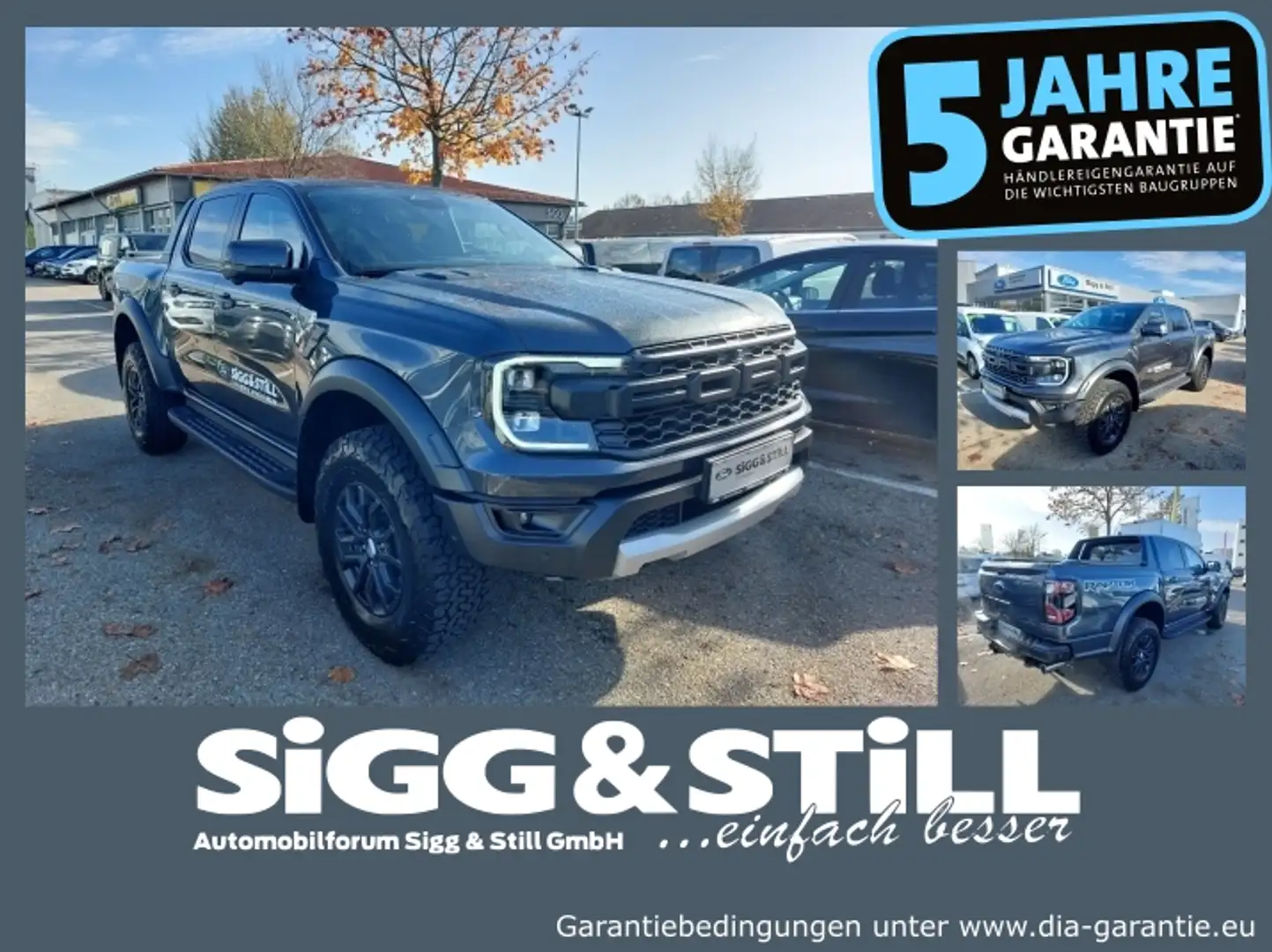 Ford Ranger Raptor DoKa 2.0l e-4WD IACC*B&O*LED-MATRIX Gris - 1