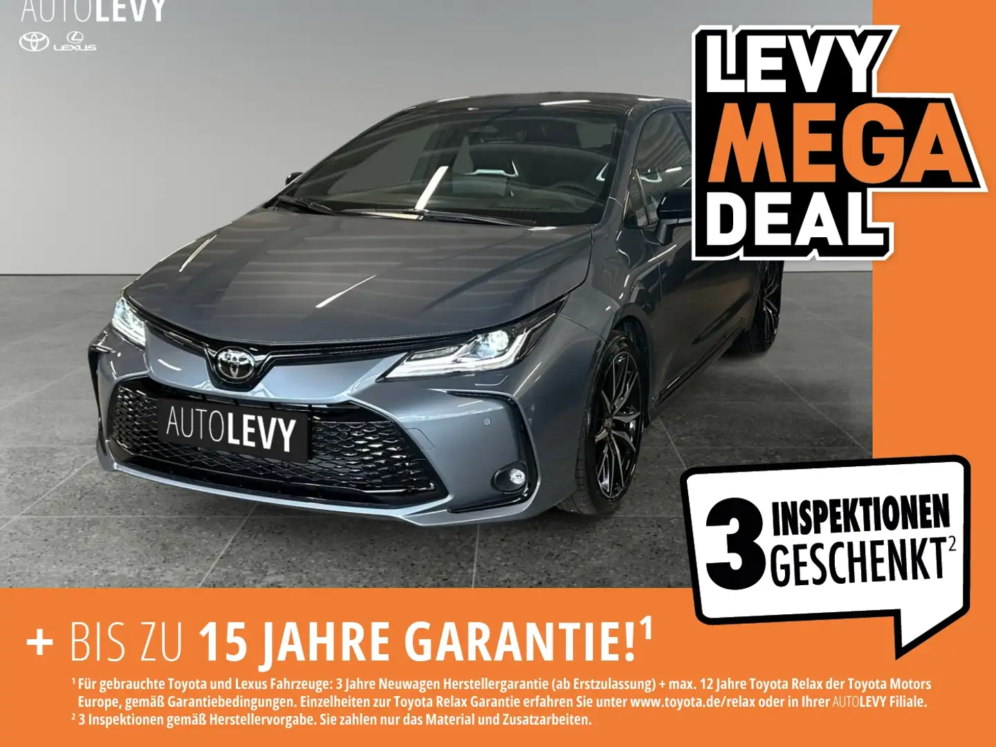 Toyota Corolla 1.8 GR Limous +Kamera+CarPlay+SHZ+HUD+LED Gris - 1