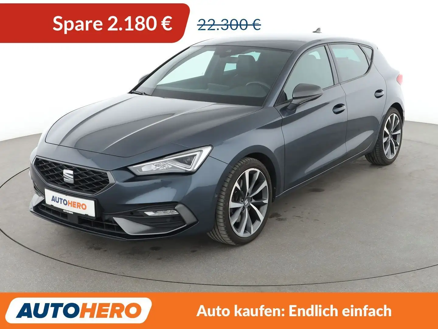 SEAT Leon 1.5 eTSI ACT FR Aut.*NAV*LED*ACC*CAM*PDC*SHZ Grau - 1