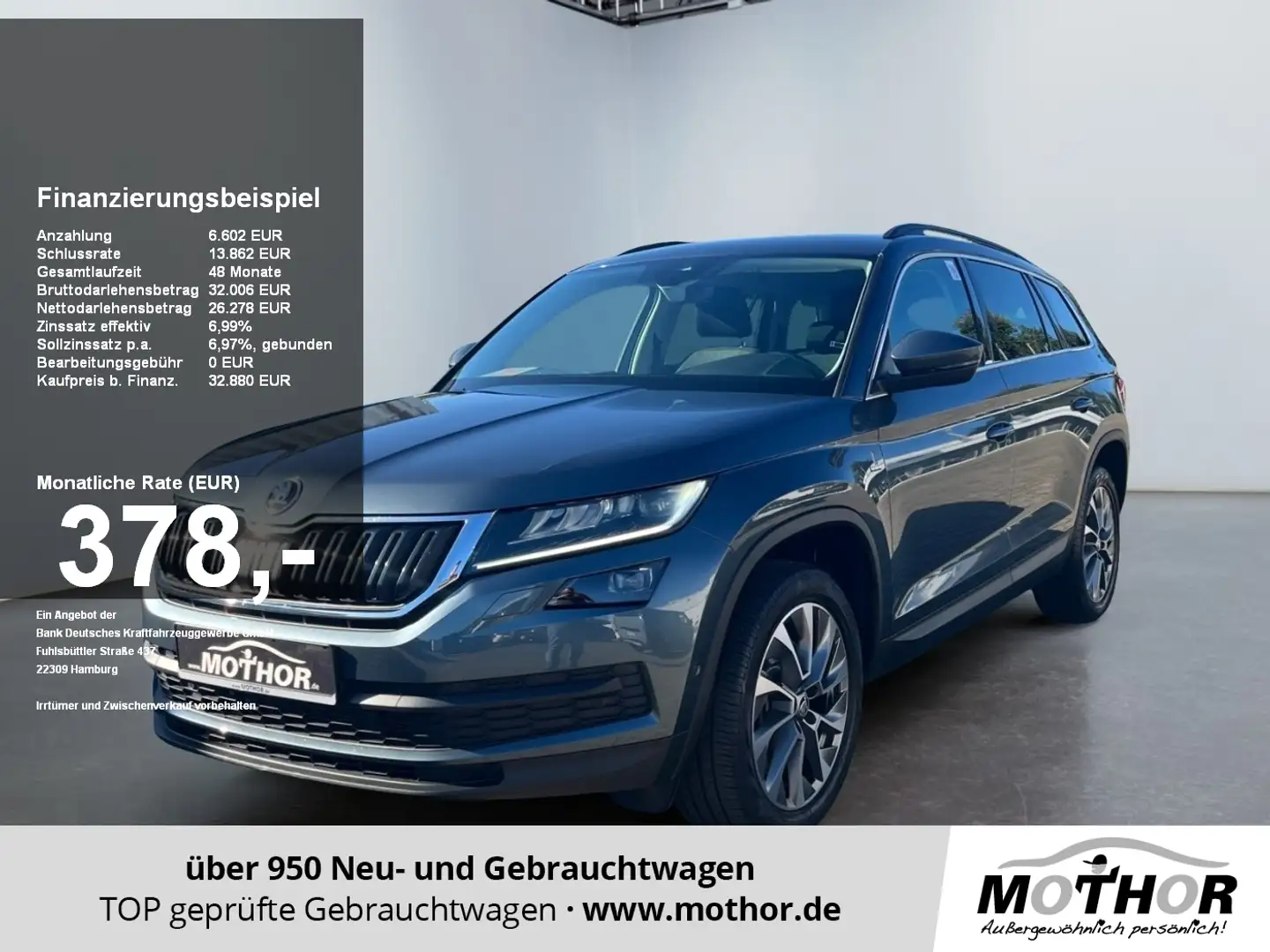 Skoda Kodiaq Clever 2.0 TDI 4x4 DSG Scheinwerfer LED Gris - 1