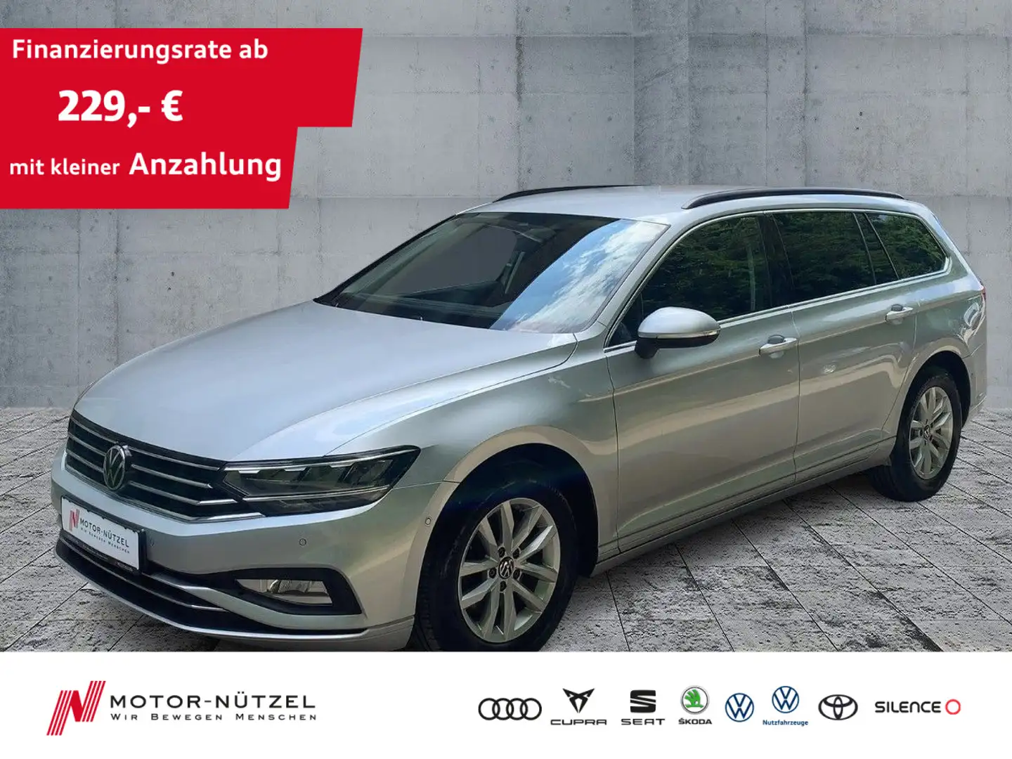 Volkswagen Passat Variant 2.0 TDI BUSINESS LED+NAVI+ACC+SHZ Argent - 1