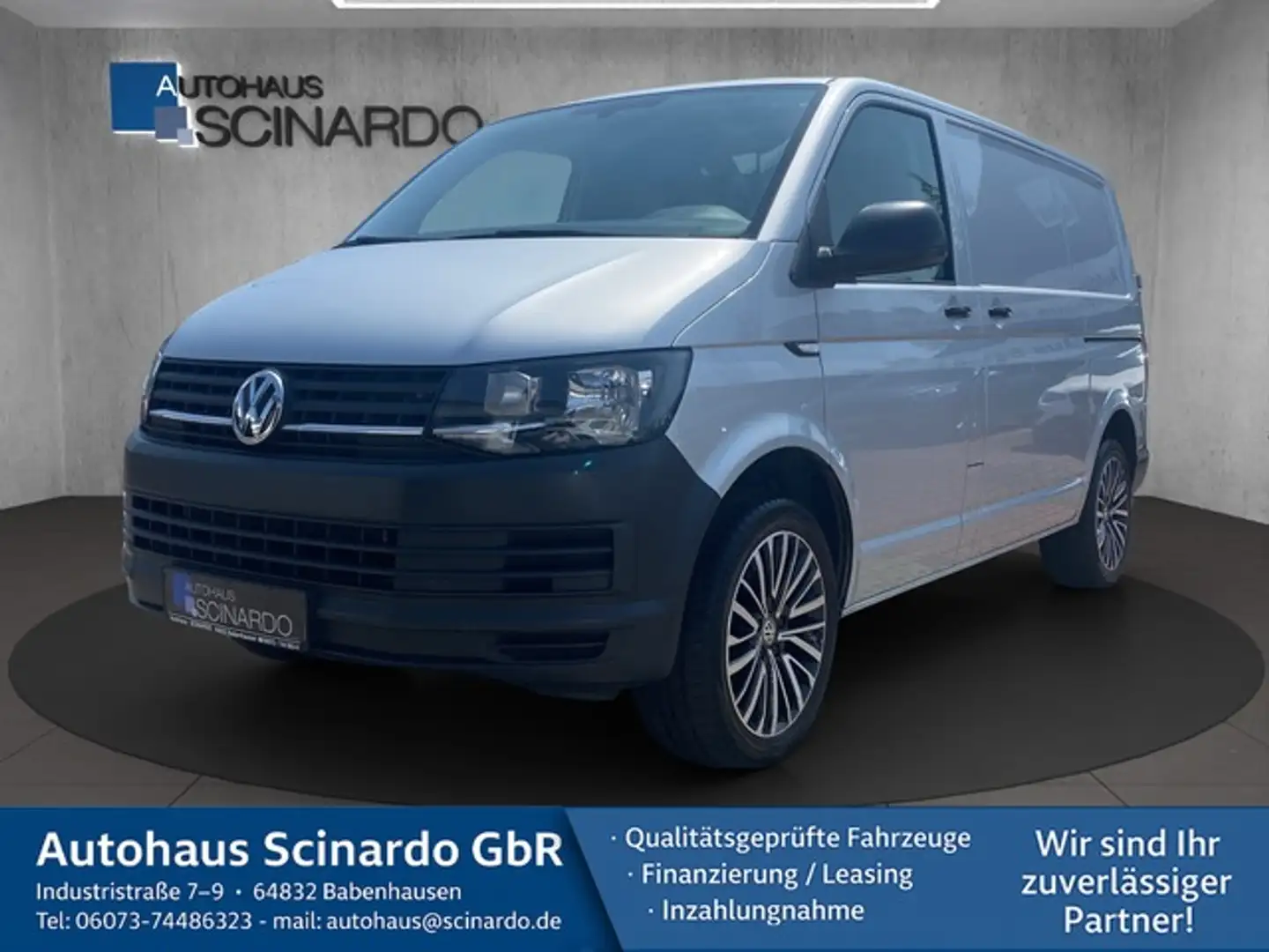 Volkswagen T6 Transporter Kasten 2.0 TDI DSG*NAVI*AHK*SITZH Silber - 1