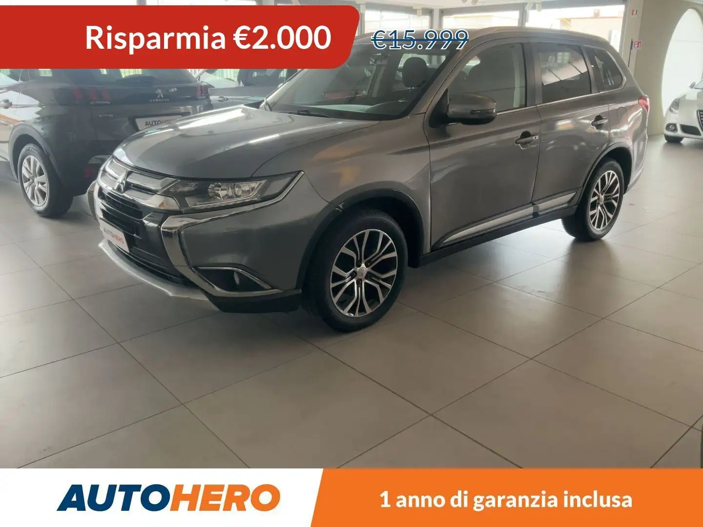 Mitsubishi Outlander 2.2 DI-D Instyle 4WD Grigio - 1