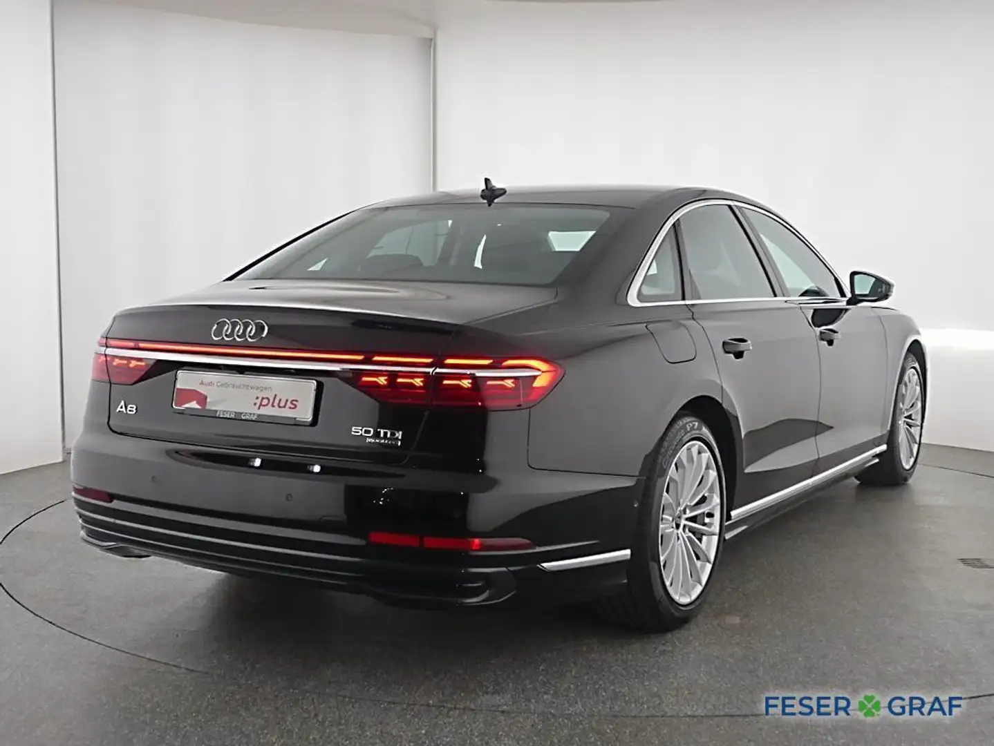 Audi A8 50 TDI quattro Pano./ Head Up/ Massage/ Leder Schwarz - 2