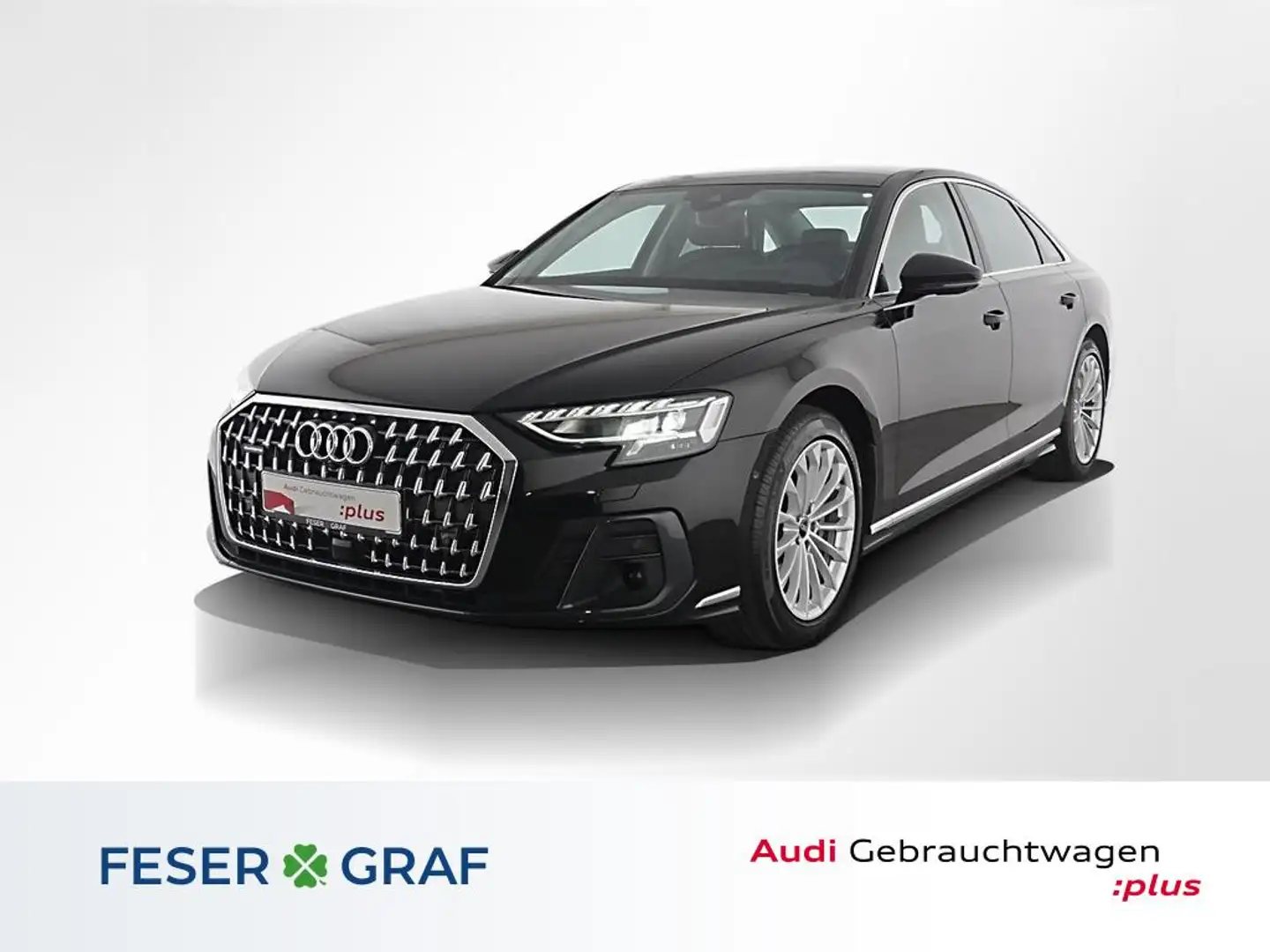 Audi A8 50 TDI quattro Pano./ Head Up/ Massage Head-up-Dis Schwarz - 1