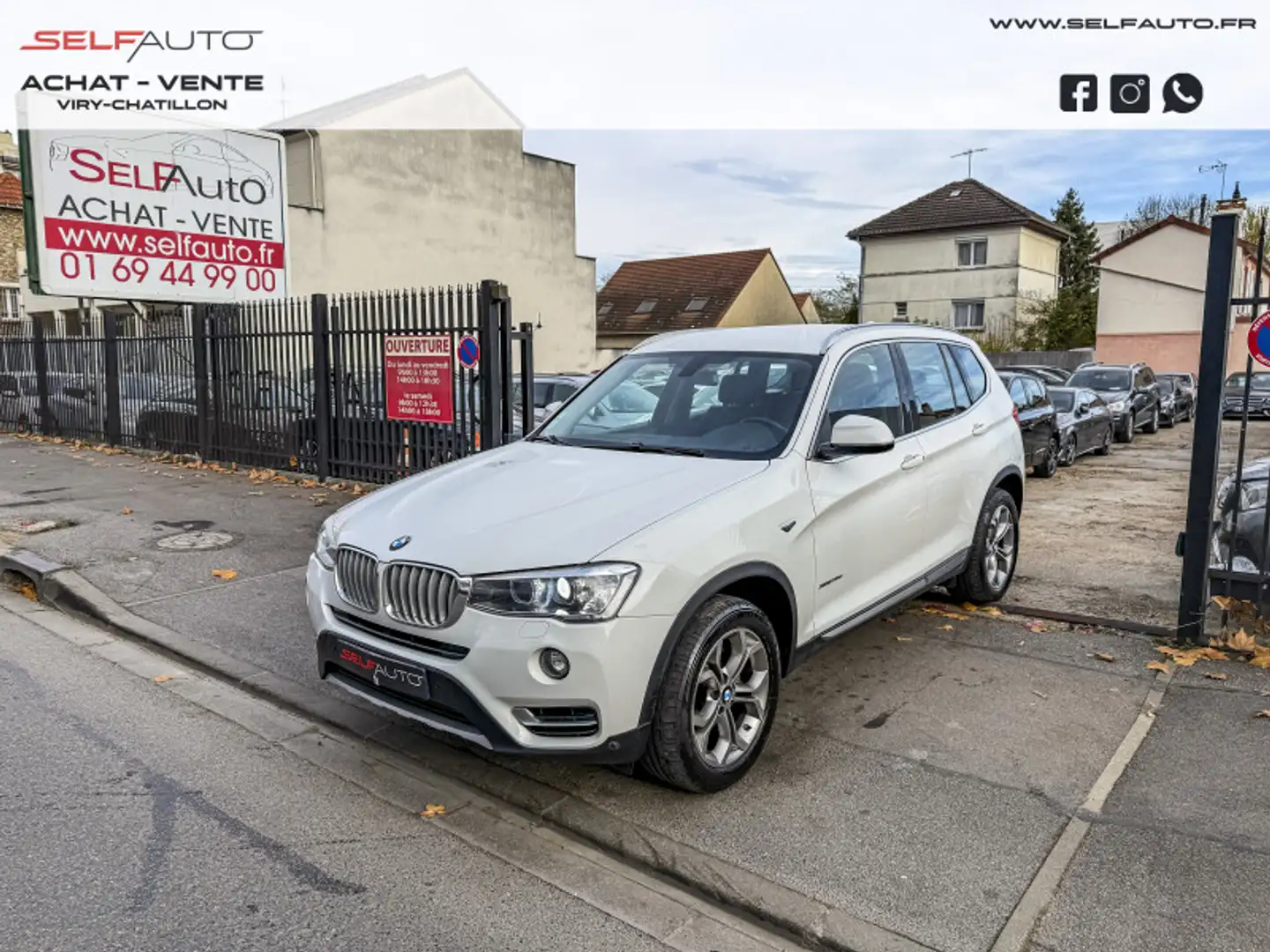 BMW X3 (F25) XDRIVE20DA 190CH XLINE Blanc - 1