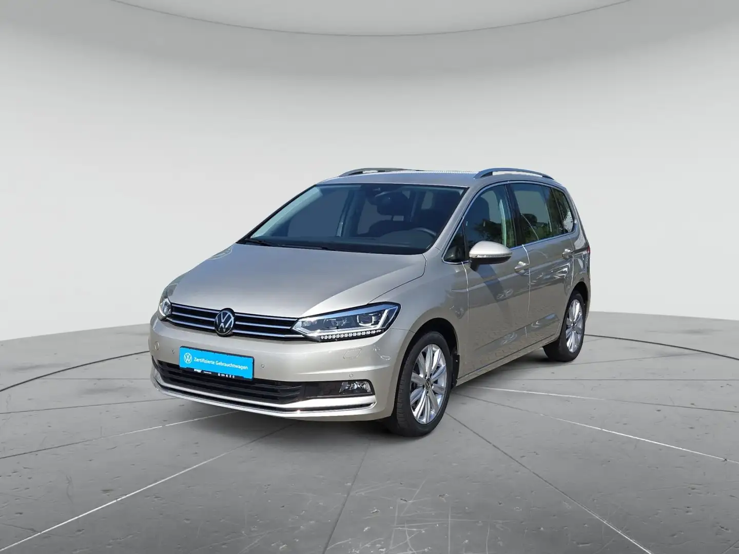Volkswagen Touran Highline 1.5 TSI DSG, 5J.Gar./7-SITZ/NAVI Srebrny - 2