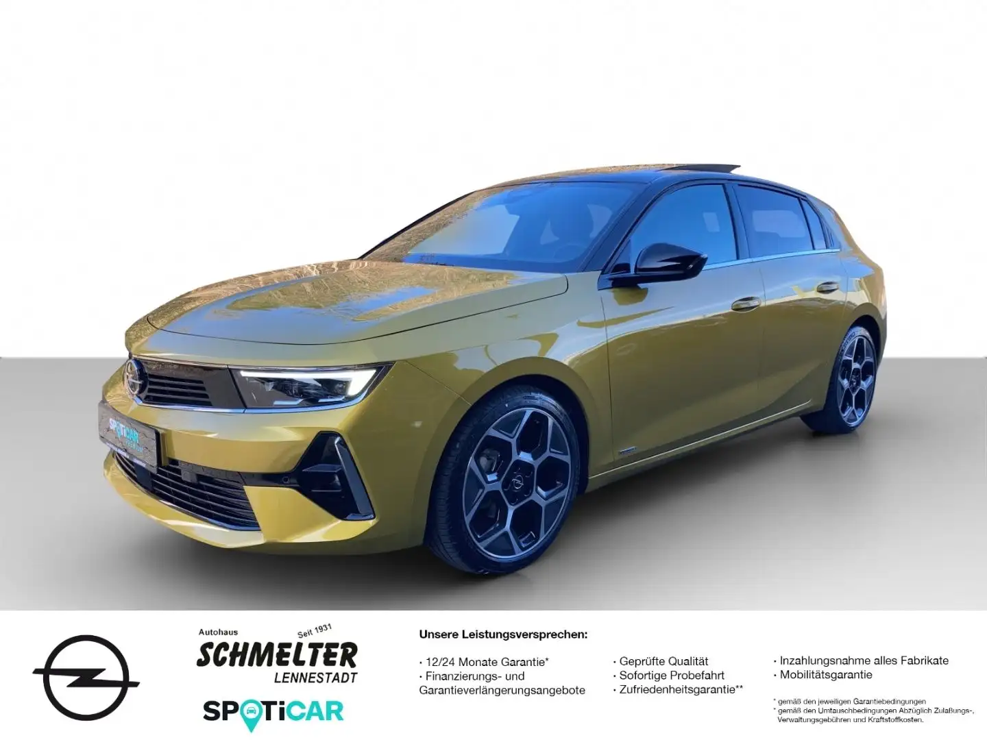 Opel Astra L Ultimate AT,Schiebedach,Leder,Matrix,18' Geel - 1