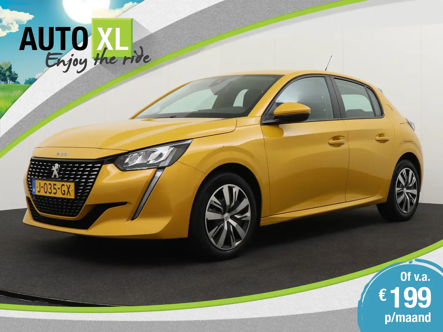 Peugeot 208 1.2 Active Carplay ParkAssist Navi Geel - 1
