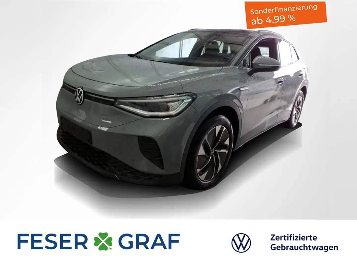 Volkswagen ID.4 Pure 1-Gang-Automatik KAMERA KEYLESS MASSAGE PANO Grau - 1