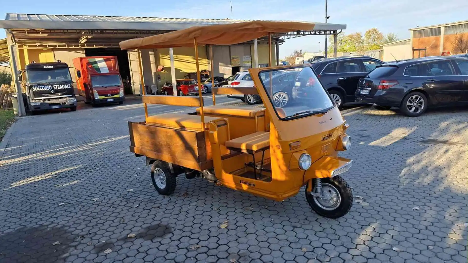 Innocenti Small LAMBRO CC 200 4 POSTI OMOLOGATO Arancione - 2
