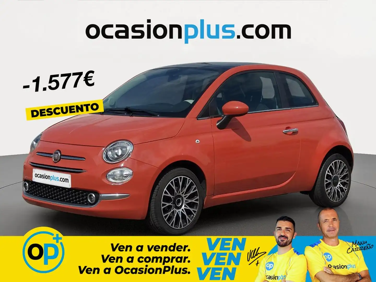 Fiat 500 1.0 Hybrid Dolcevita 52kW Naranja - 1