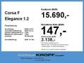 Opel Corsa F Elegance 1.2 FIN ab 2,99%+kamera+SHZ Silber - thumbnail 4