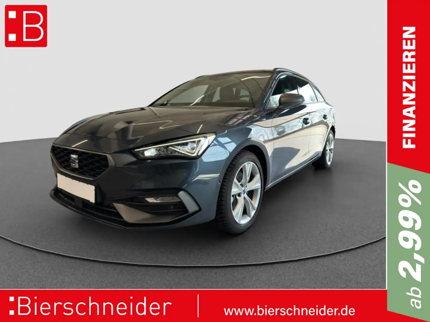 SEAT Leon SP 2.0 TDI DSG FR AB 2,99 NAVI KAMERA SHZ Grau - 1