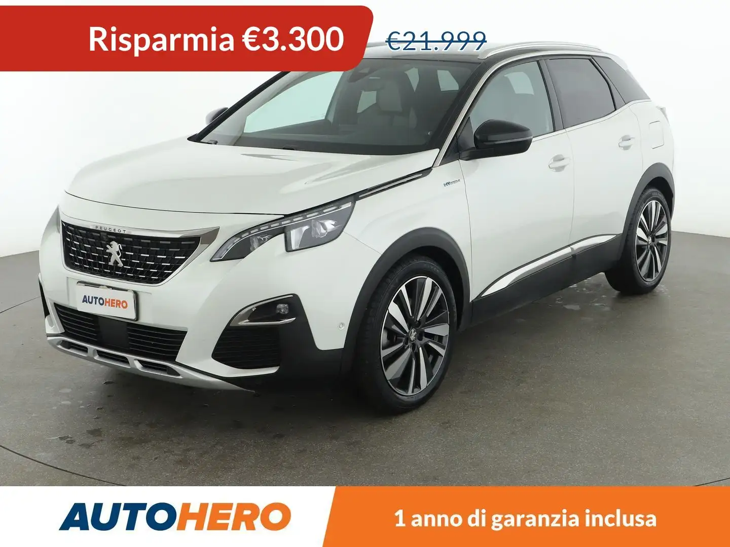 Peugeot 3008 1.6 Hybrid 4 300 GT e-EAT8 PHEV Biały - 1