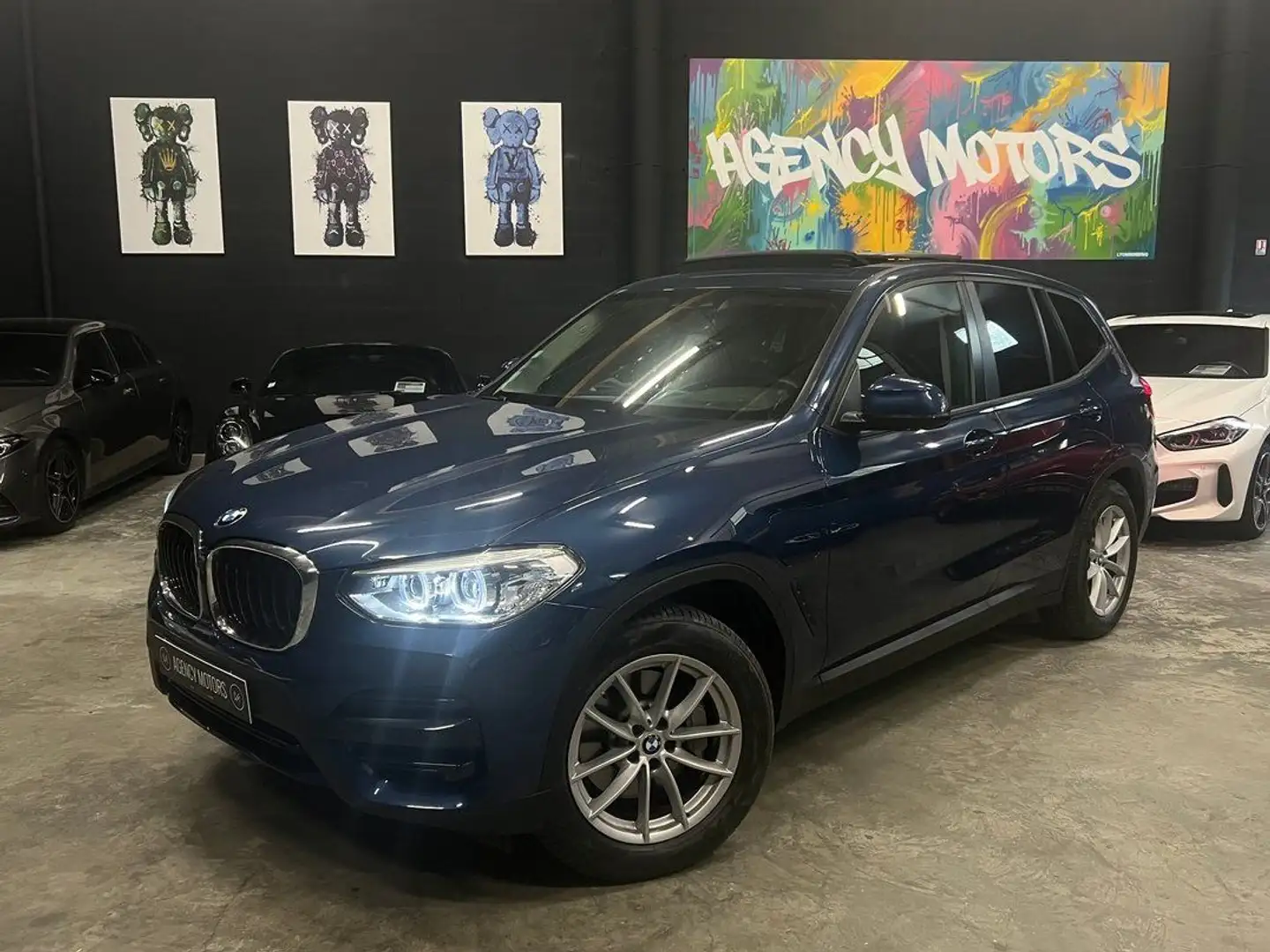BMW X3 30e X-drive 292 Ch Plug in Hybrid *Toit Ouvrant* Blau - 1