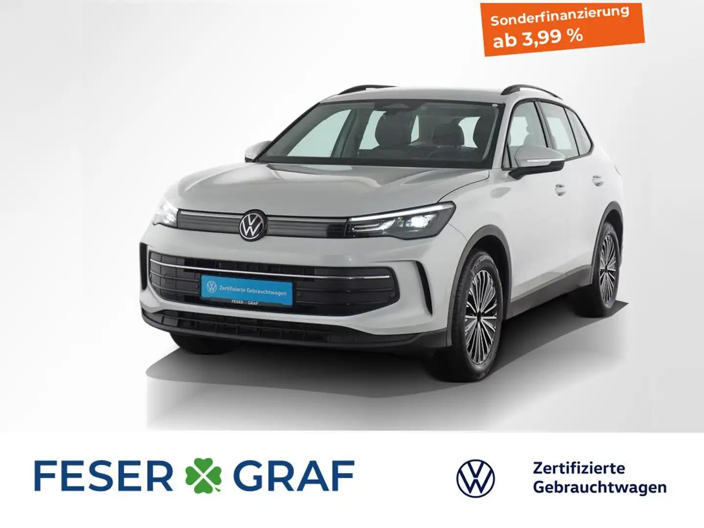 Volkswagen Tiguan 2.0TDI Life DSG AHK LED ACC Head-up-Display Weiß - 1