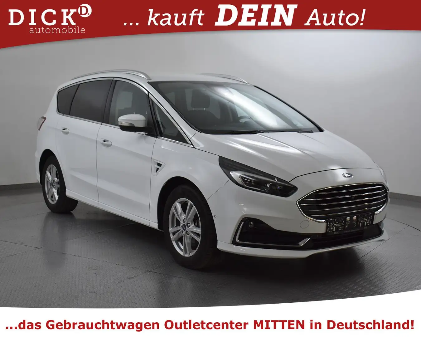 Ford S-Max 2.0d Titan NAVI+KAMER+LED+SHZ+AHK+ACC+DAB+ Weiß - 1