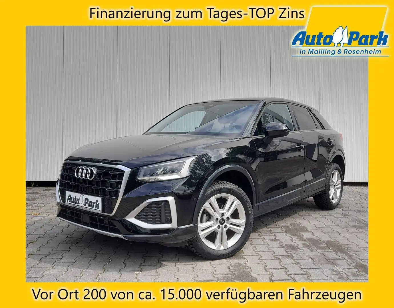 Audi Q2 DSG NAVI/APP~PANO~SHZ~VIRTUALL~RKam~eHeKl~LED Schwarz - 1