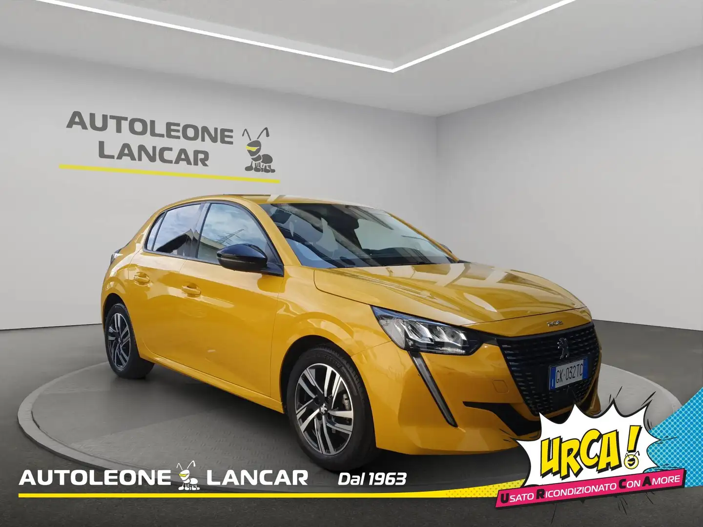 Peugeot 208 1.2 puretech Allure Pack 75cv 1 PROPRIETARIO E6 Amarillo - 1