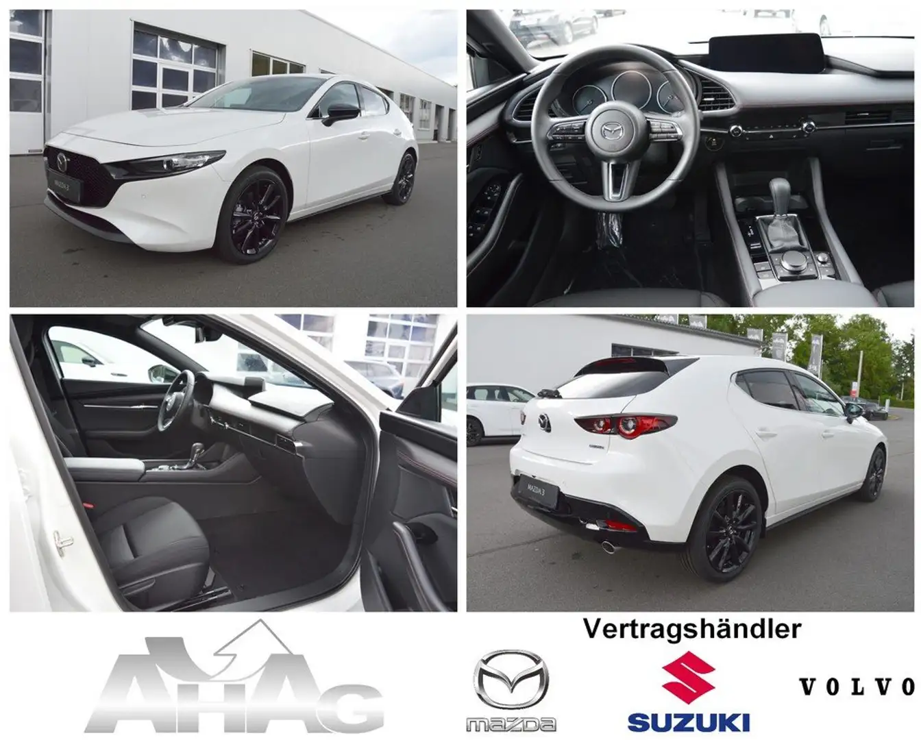 Mazda 3 e-SKYACTIV-G 140 M HYBRID Aut. HOMURA *Navi+LED* Blanco - 1
