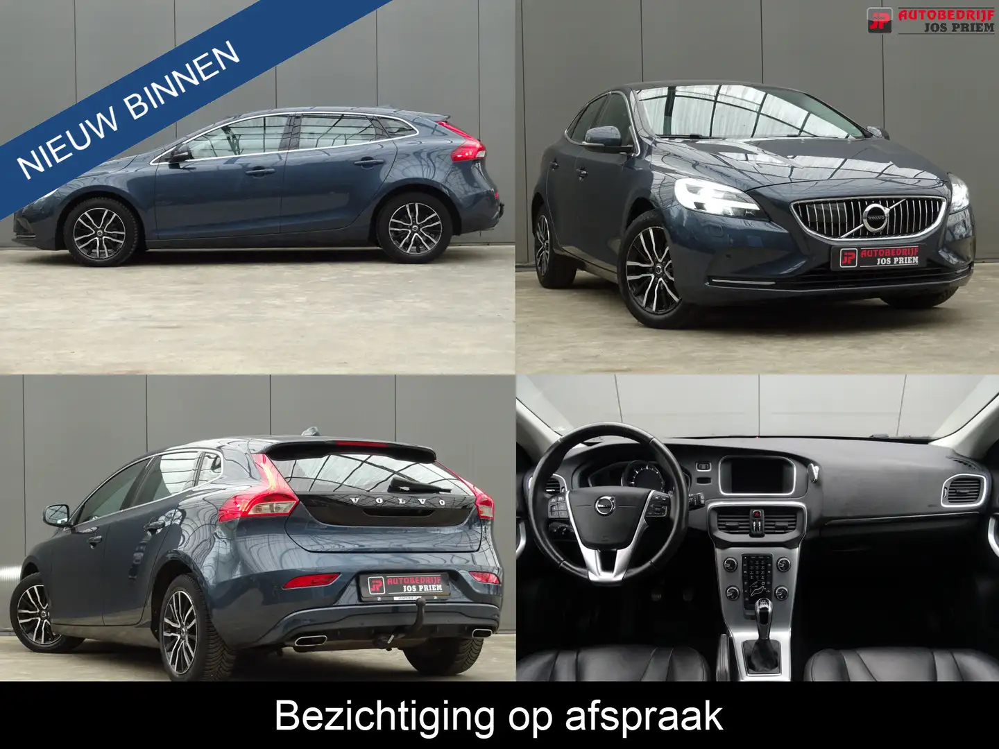 Volvo V40 2.0 D2 Nordic+ * LEER * PANORAMADAK * TREKHAAK !! Bleu - 1