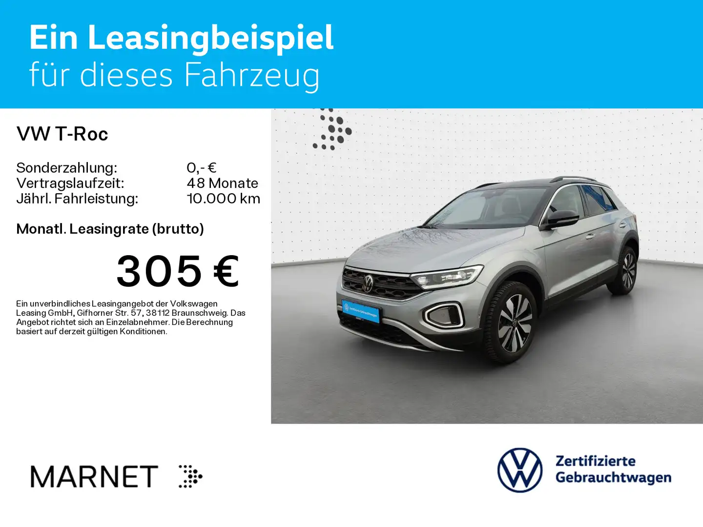 Volkswagen T-Roc GOAL 2.0 TDI DSG* Navi*AHK*Kamera*LED+*Dig Argent - 2