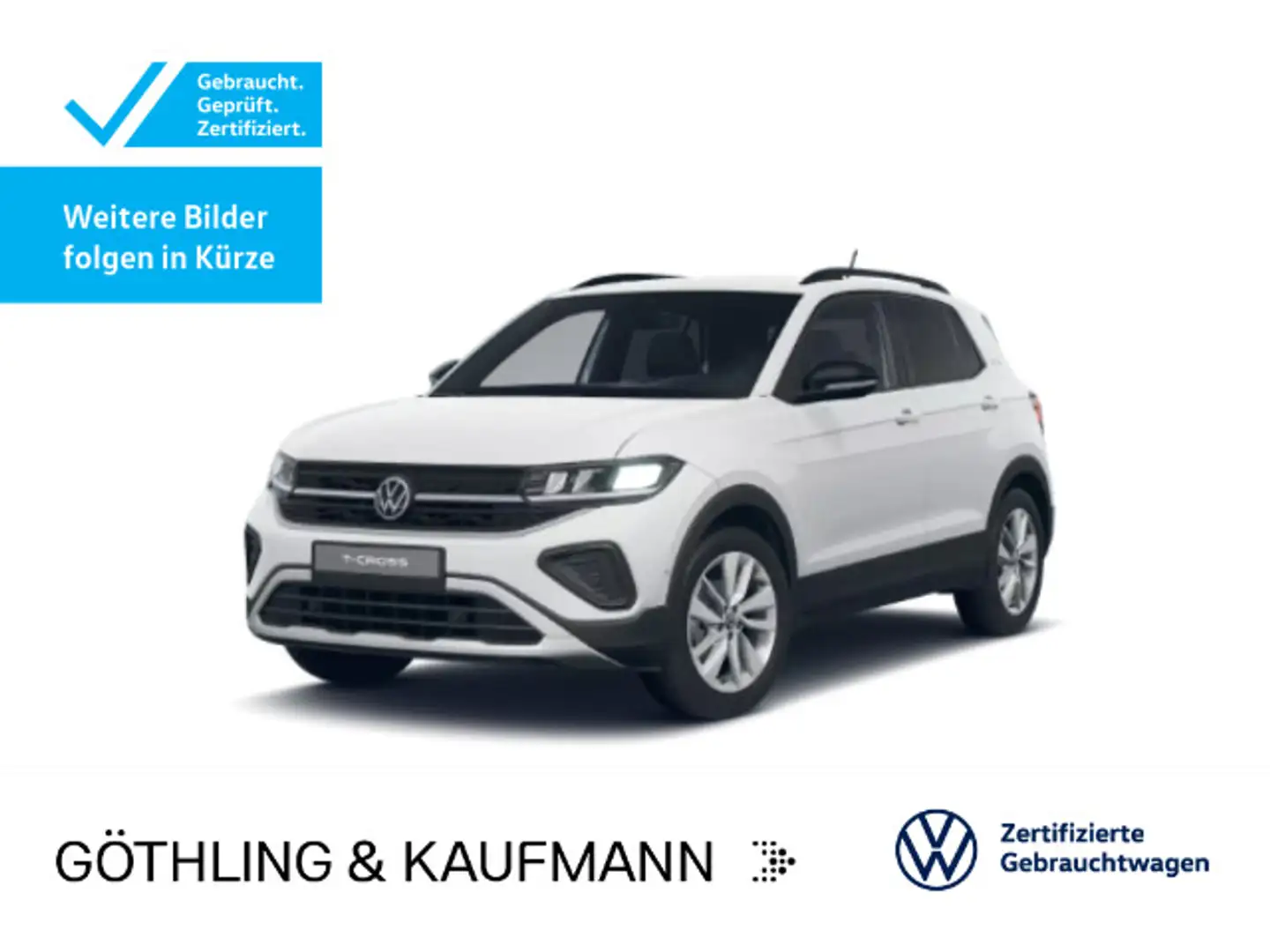 Volkswagen T-Cross Life GOAL 1.0 TSI DSG*NAVI*AHK*SHZ*ACC*P Weiß - 1